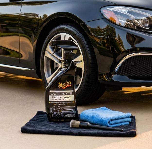 Meguiar's Ultimate Protectant Spray - oživovač a ochrana nelakovaných plastů v exteriéru i interiéru, 450 ml