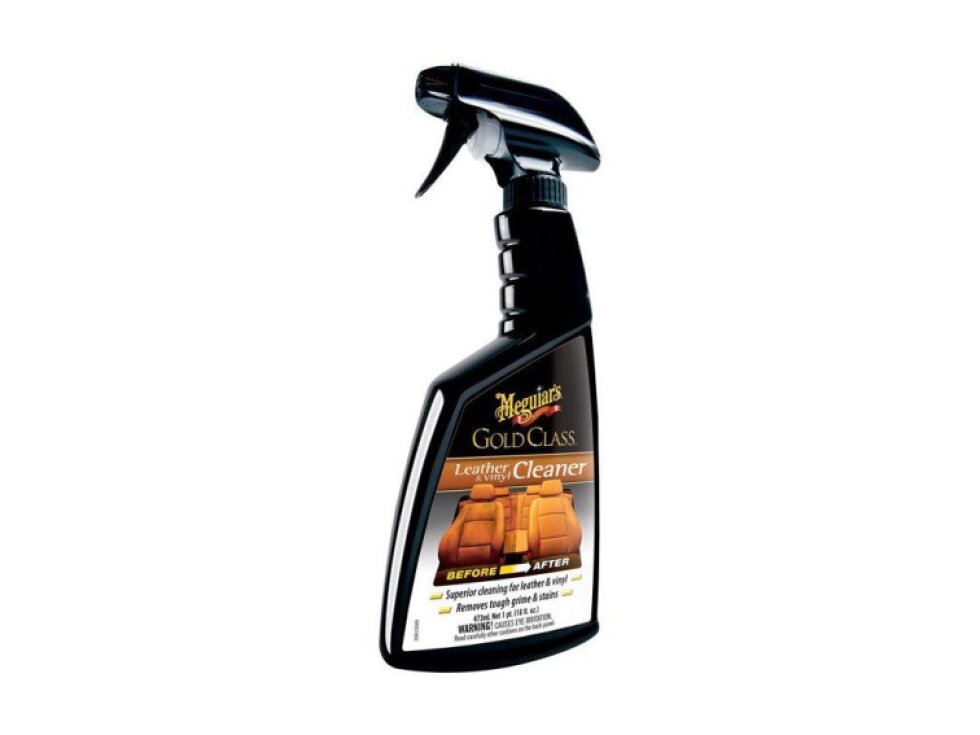 Meguiar's Gold Class Leather & Vinyl Cleaner - extra účinný čistič na přírodní i umělou kůži, 473 ml