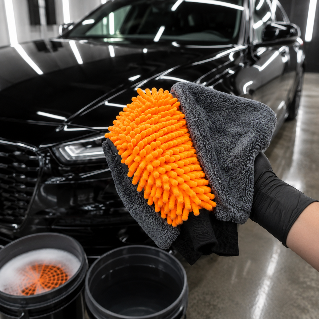 Meguiar's Hybrid Wash Mitt - hybridní mycí rukavice z mikrovlákna