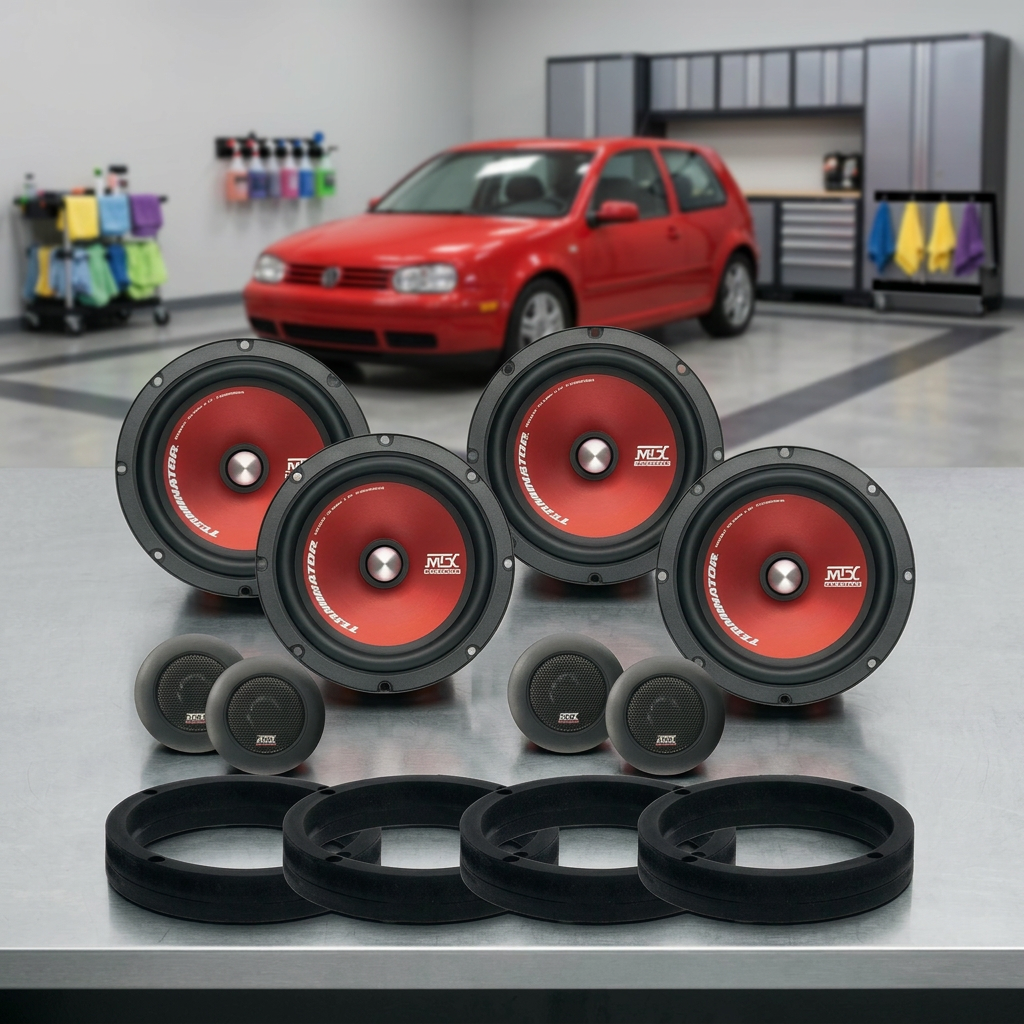 Přední a zadní reproduktory do Volkswagen Golf IV (1997-2003) - MTX Audio