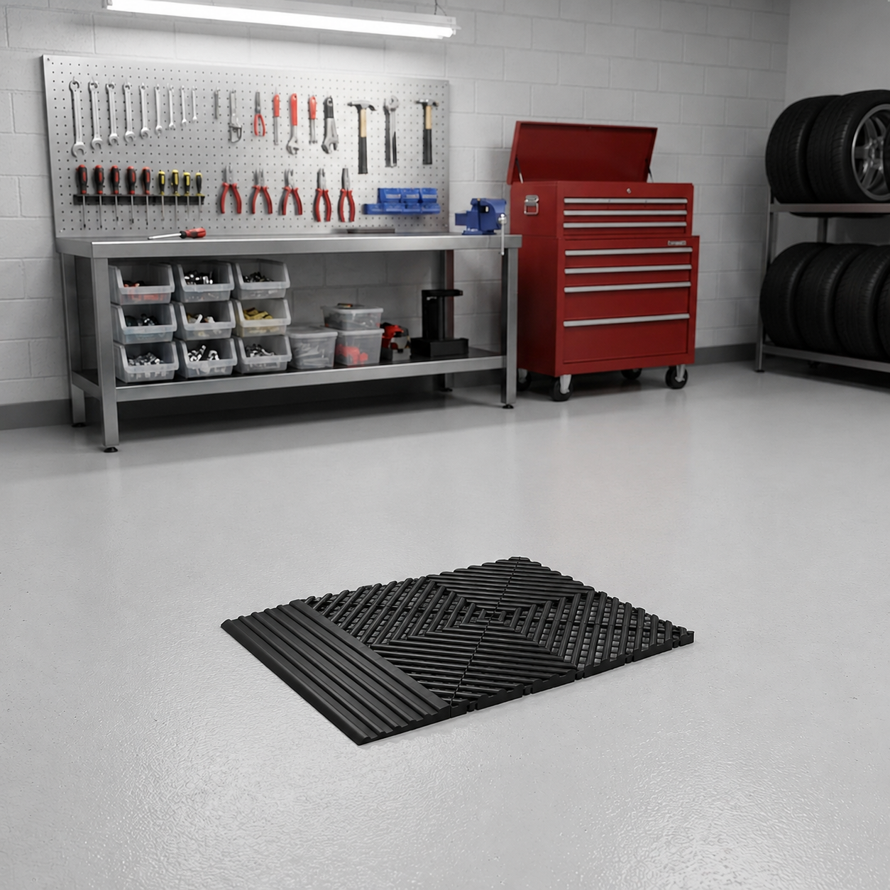 Nájezdová hrana modulární podlahy samec Maxton Floor Edge Tile Male V2