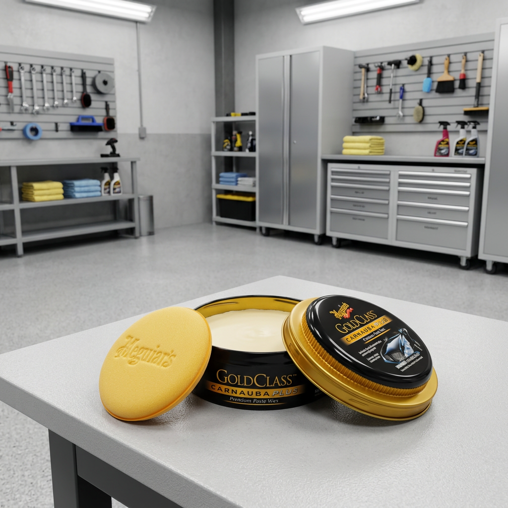 Meguiar's Gold Class Carnauba Plus Premium Paste Wax - tuhý vosk s obsahem přírodní karnauby, 311 g