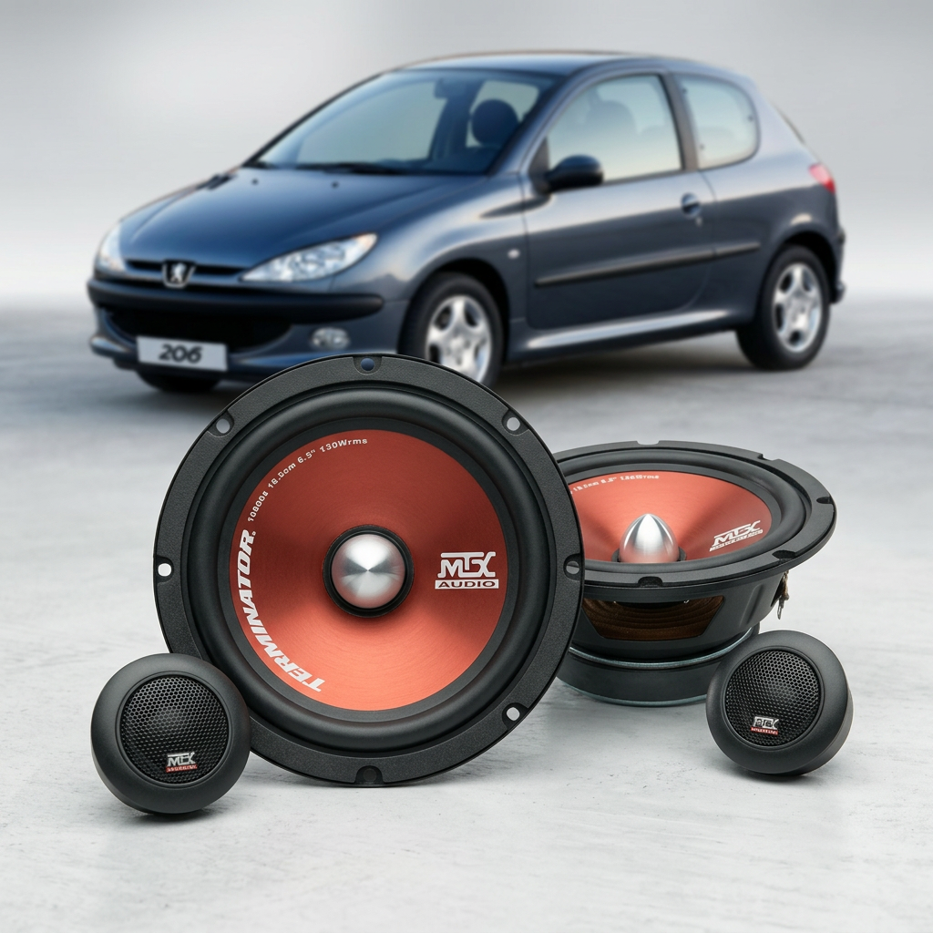 Predné reproduktory do Peugeot 206 (1998-2012) - MTX Audio