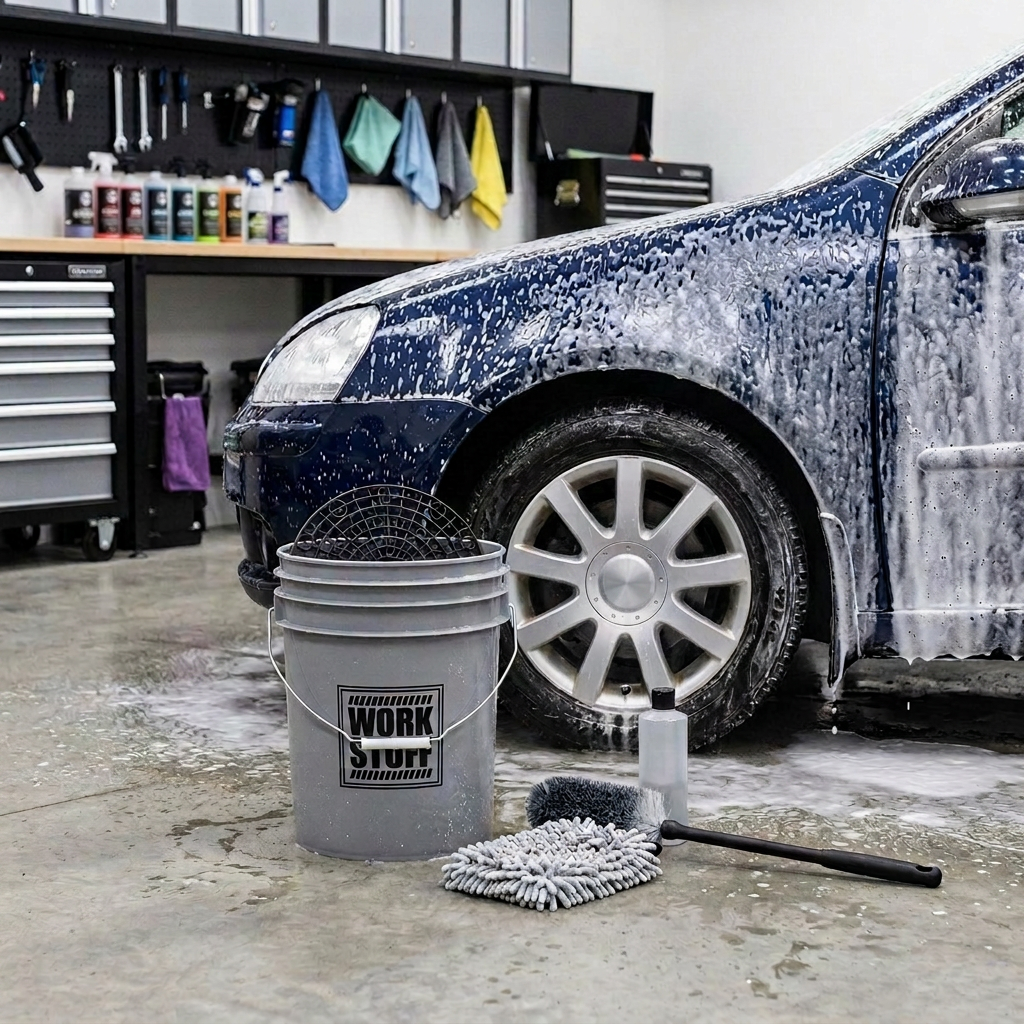 Work Stuff Wheel Bucket + Grit Guard detailingový kbelík s vložkou
