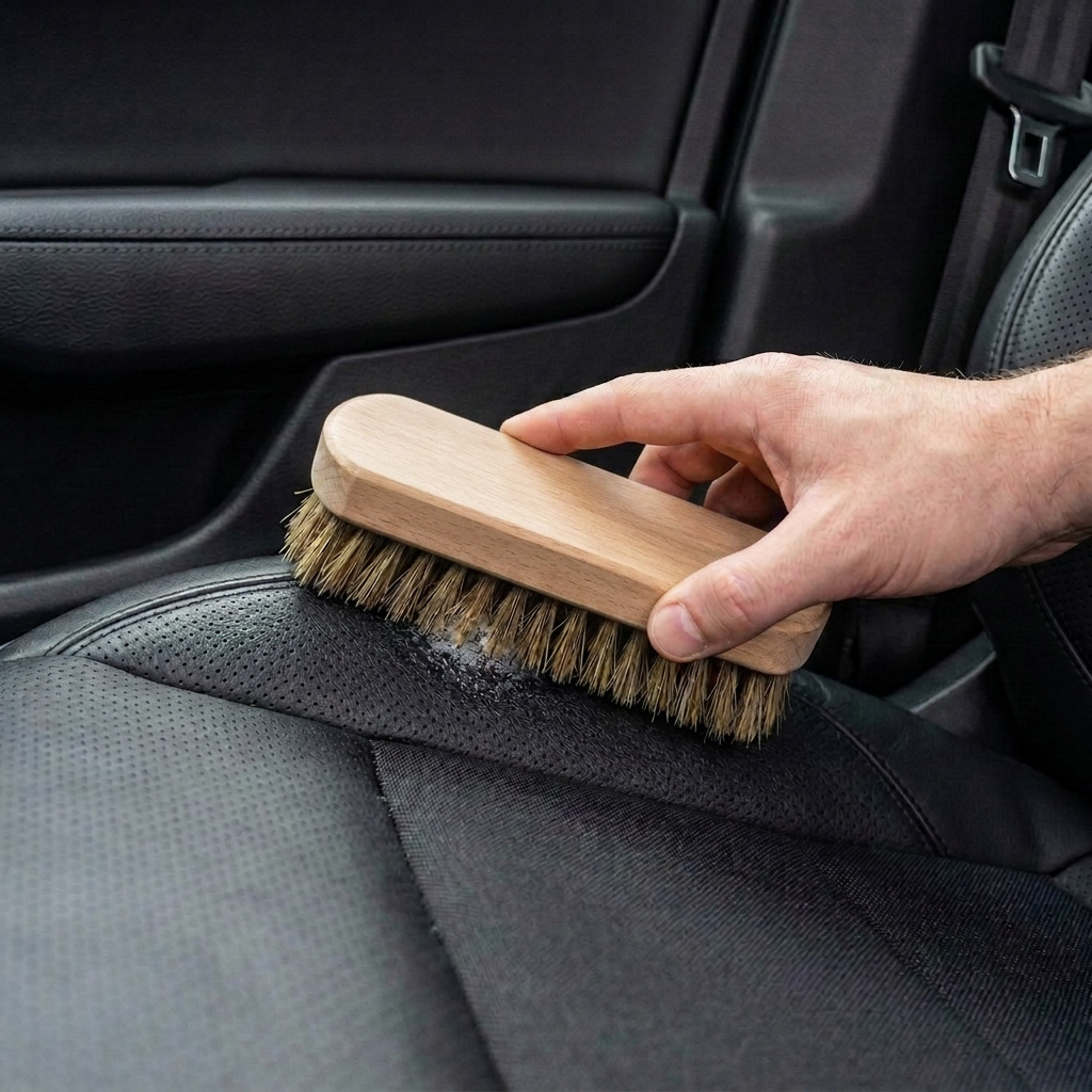 Poka Premium Brush for leather and upholstery MEDIUM