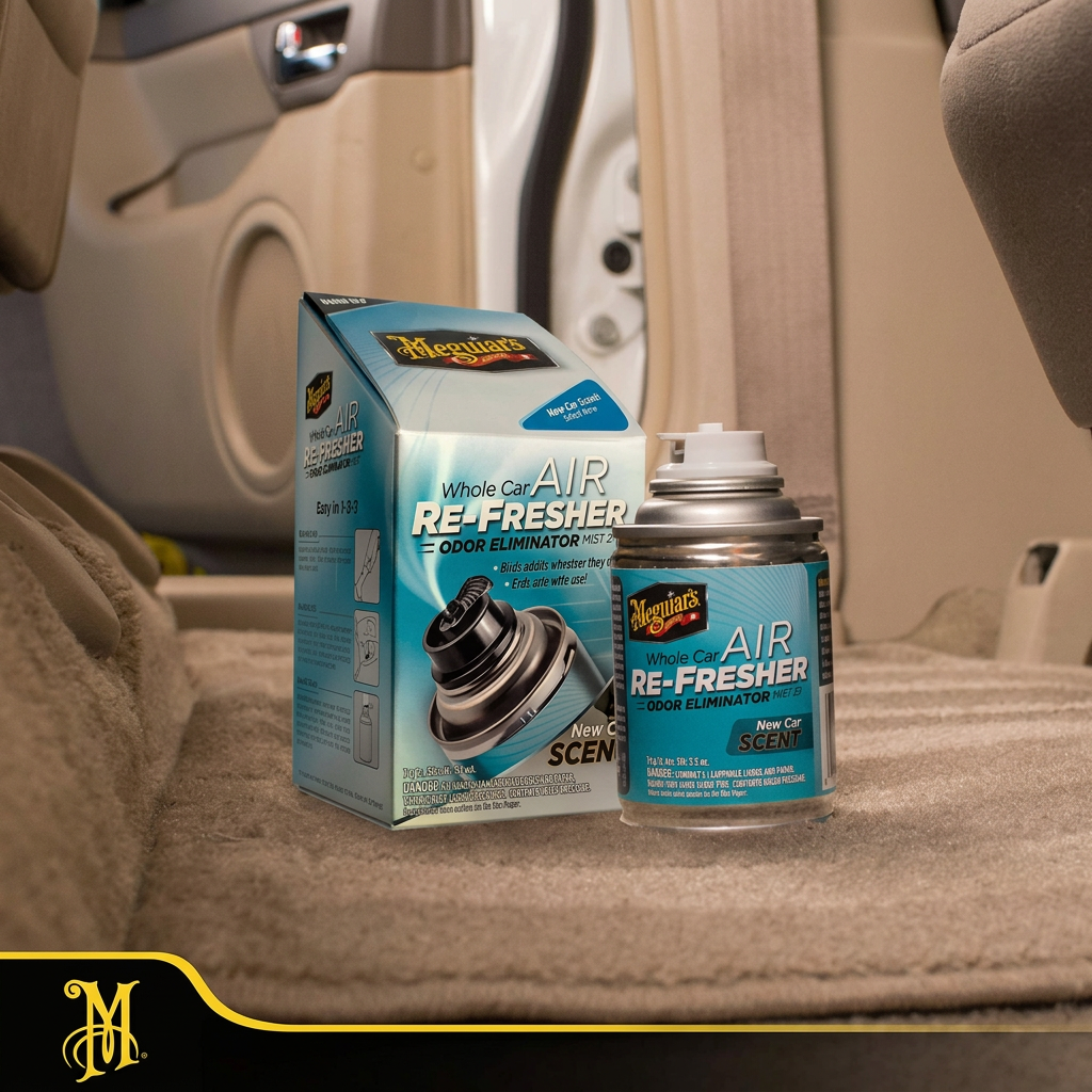 Meguiar's Air Re-Fresher Odor Eliminator - New Car Scent - čistič klimatizace + pohlcovač pachů + osvěžovač vzduchu, vůně nového auta, 71 g