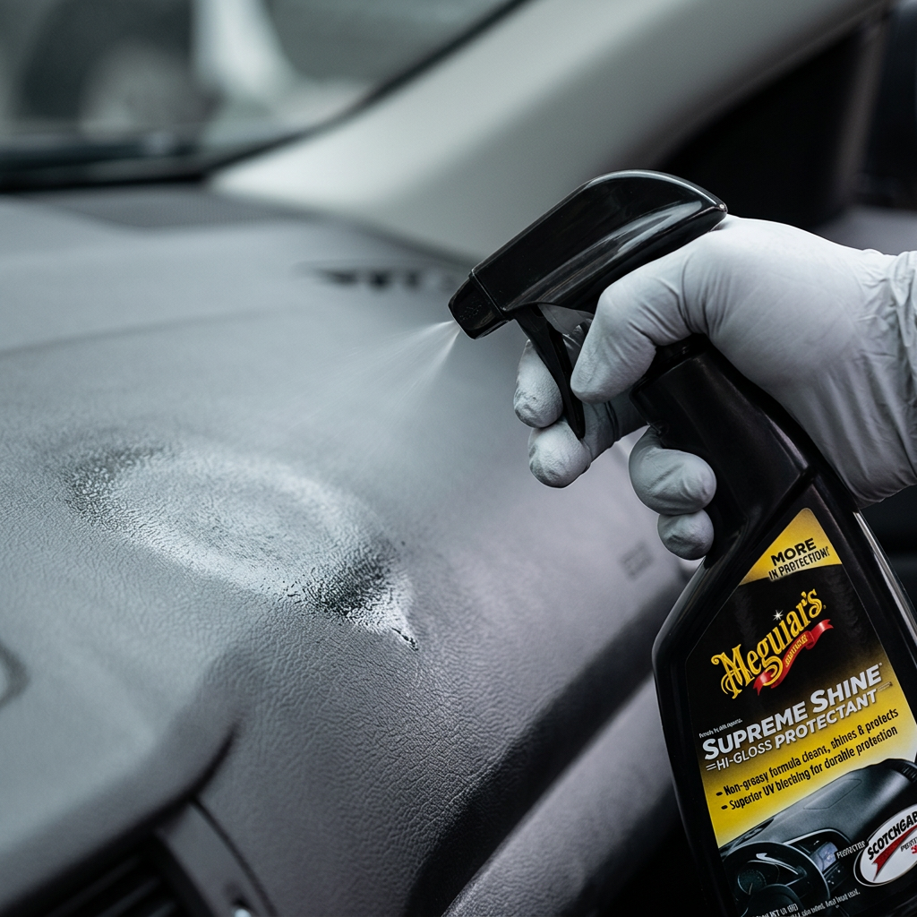 Meguiar's Supreme Shine Vinyl & Rubber Protectant - ochrana interiérových plastů, vysoký lesk, 473 ml