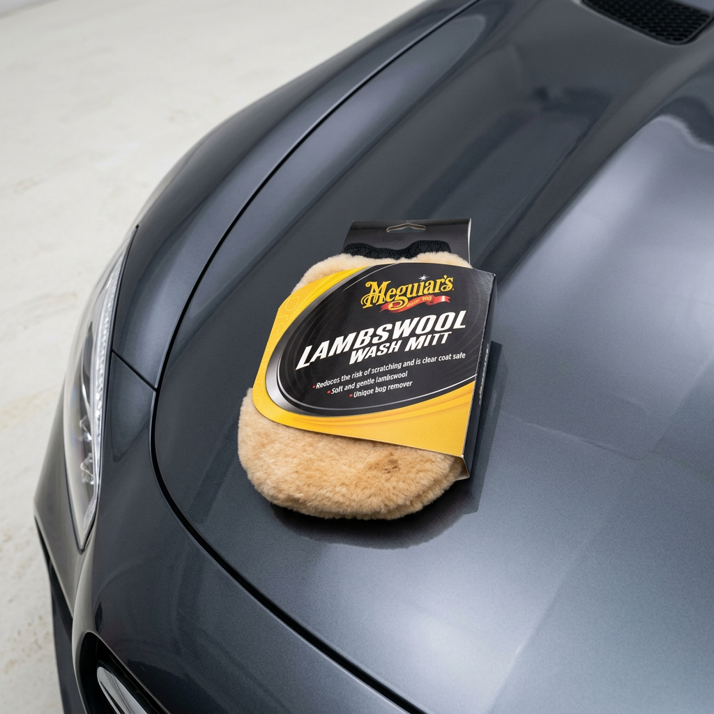 Meguiar's Lambswool Wash Mitt - mycí rukavice z pravé jehněčí vlny