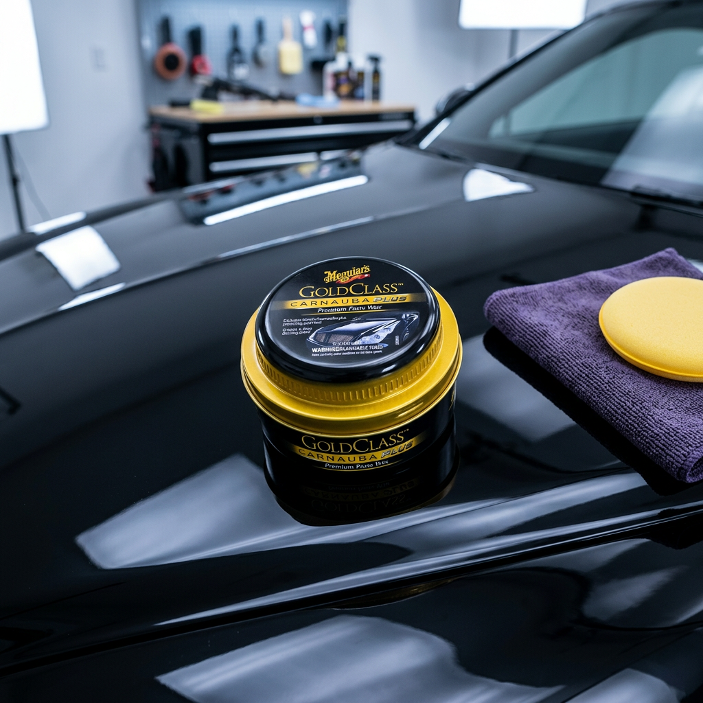 Meguiar's Gold Class Carnauba Plus Premium Paste Wax - tuhý vosk s obsahem přírodní karnauby, 311 g