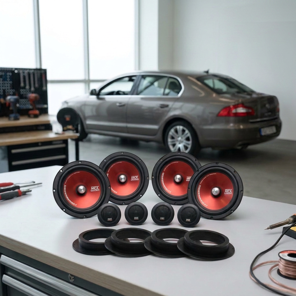 Přední a zadní reproduktory do Škoda Superb II (2008-2015) - MTX Audio