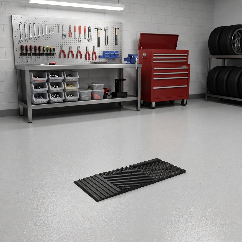 Nájazdová hrana modulárnej podlahy samec Maxton Floor Edge Tile Male V2