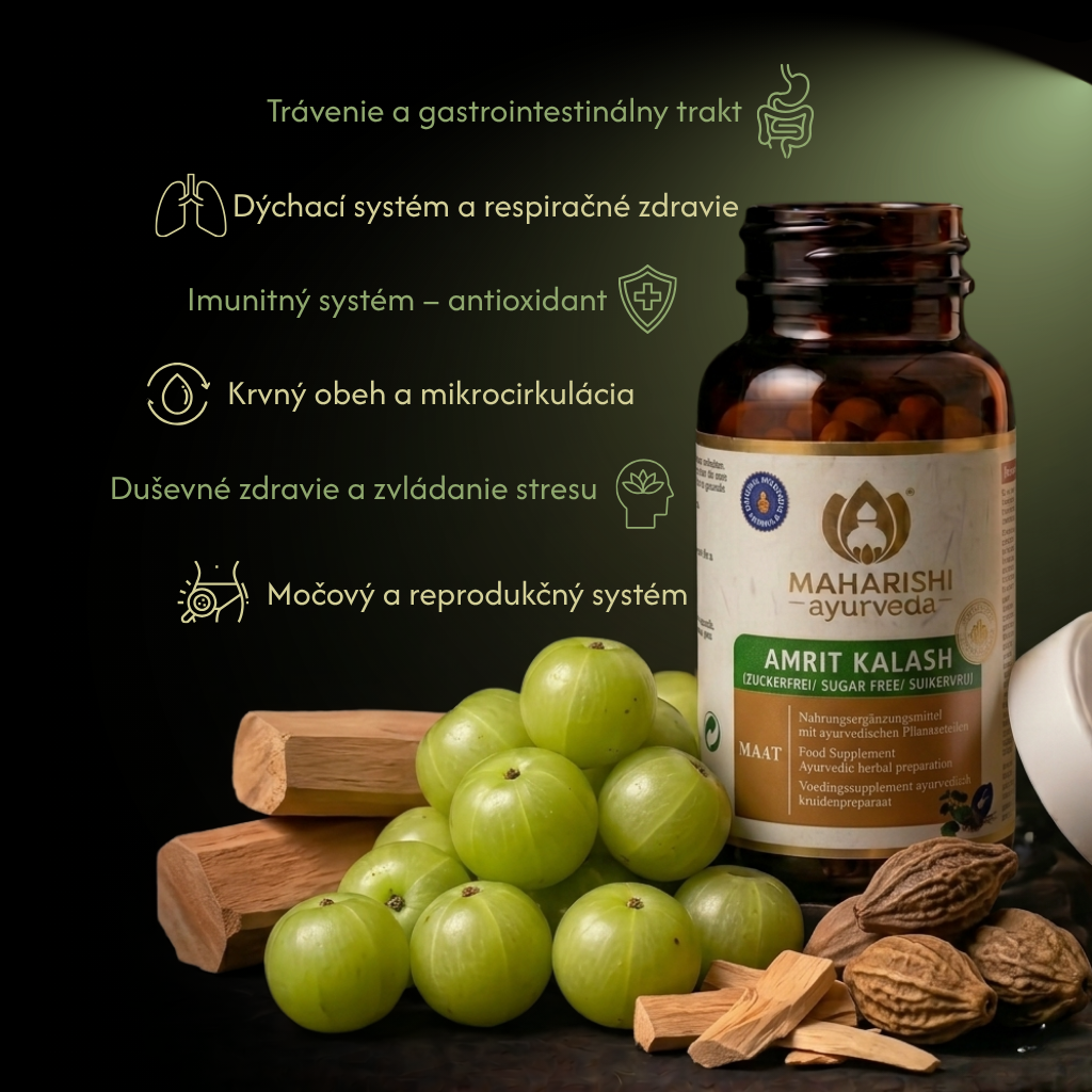 Amrit Kalash bez cukru, 60 tabliet, Maharishi Ayurveda