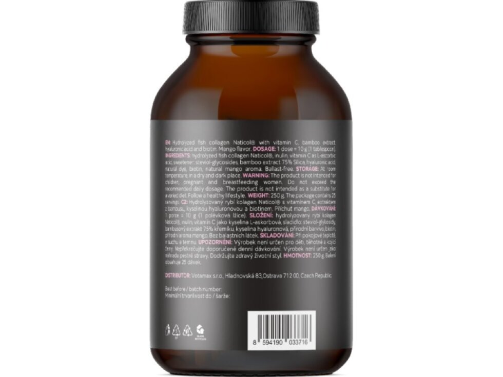 BrainMax Women Beauty Fish Collagen mořský rybí kolagen Naticol® 250 g