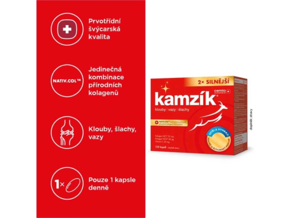 Kamzík® 2x Silnější 120 kapslí