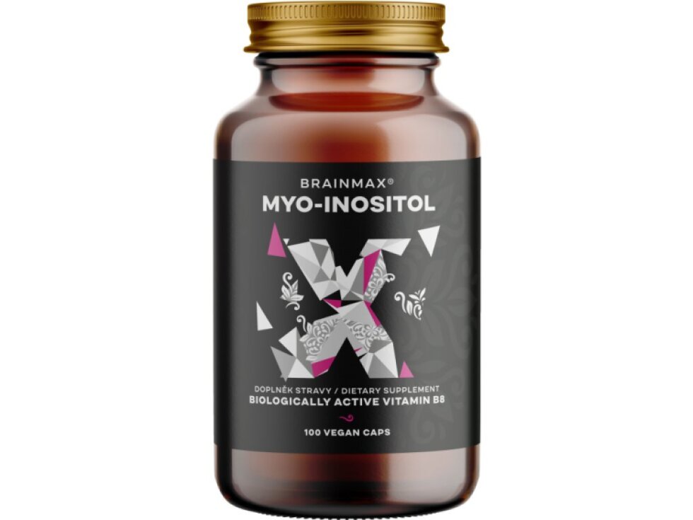 BrainMax Myo – Inositol 500 mg 100 rostlinných kapslí