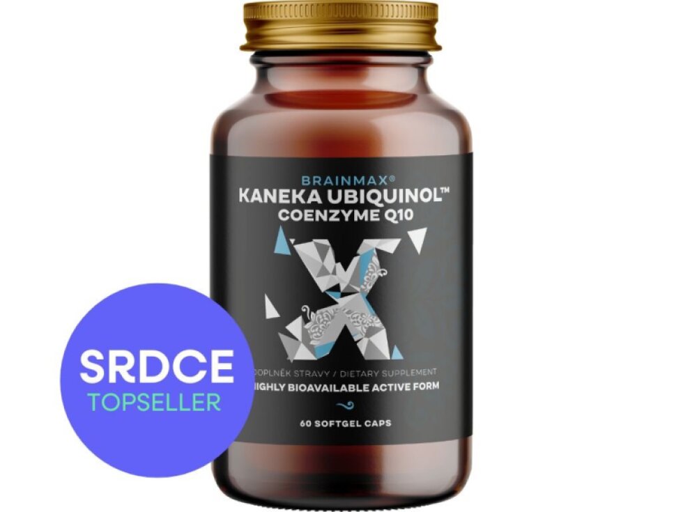BrainMax Koenzym Q10, Ubiquinol Kaneka™ 100 mg 60 softgel kapslí