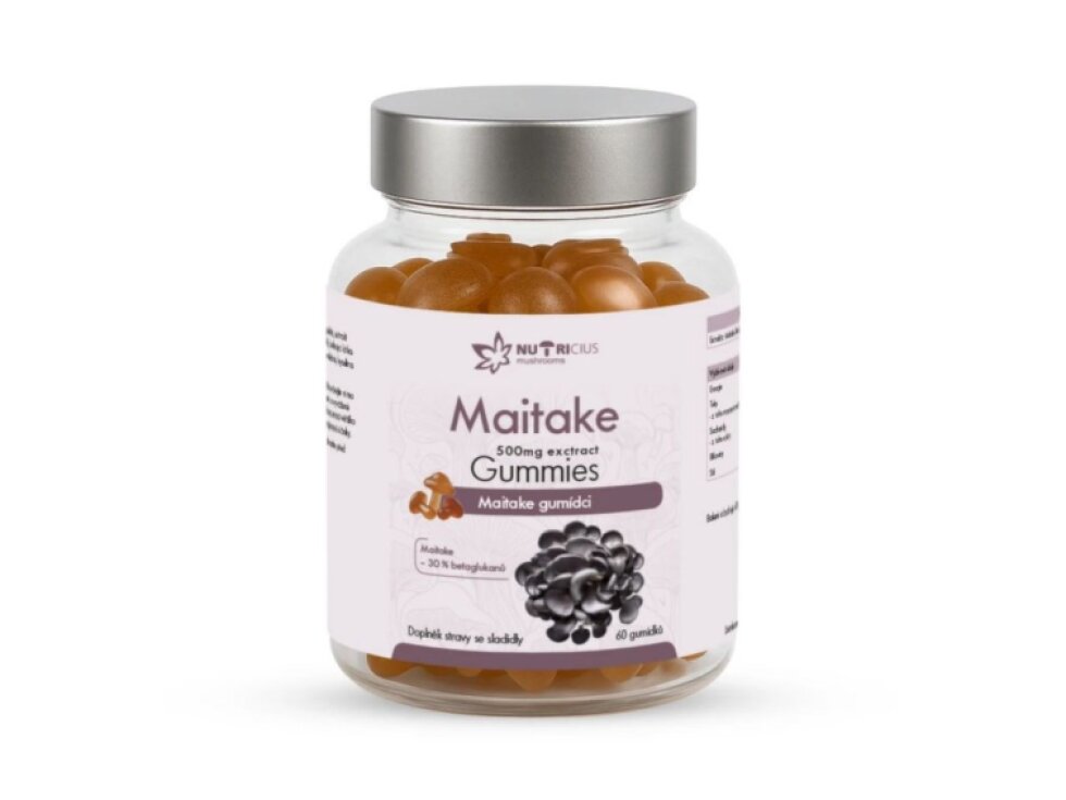 Nutricius Maitake gummies 500 mg 60 ks