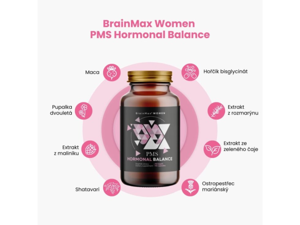 BrainMax Women PMS Hormonal Balance 90 kapslí