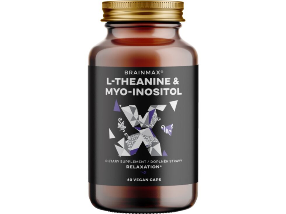 BrainMax L – Theanine & Myo – Inositol 60 rostlinných kapslí