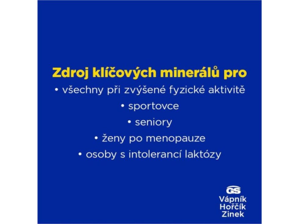 GS Vápník Hořčík Zinek XXL 130+20 tbl.