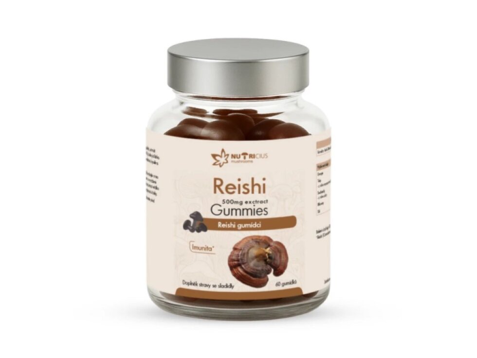 Nutricius Reishi gummies 500 mg 60 ks