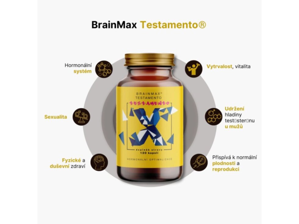 BrainMax Testamento® 120 rostlinných kapslí