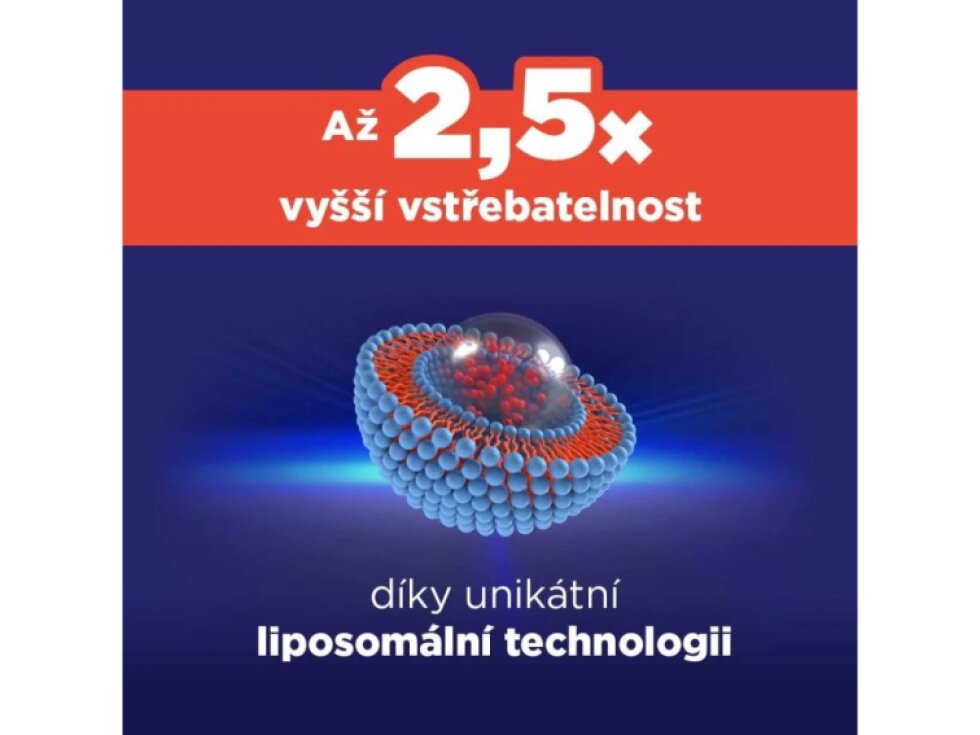 GS Vitamin Lipo C 500 mg se šípky XXL 100+10 kapslí