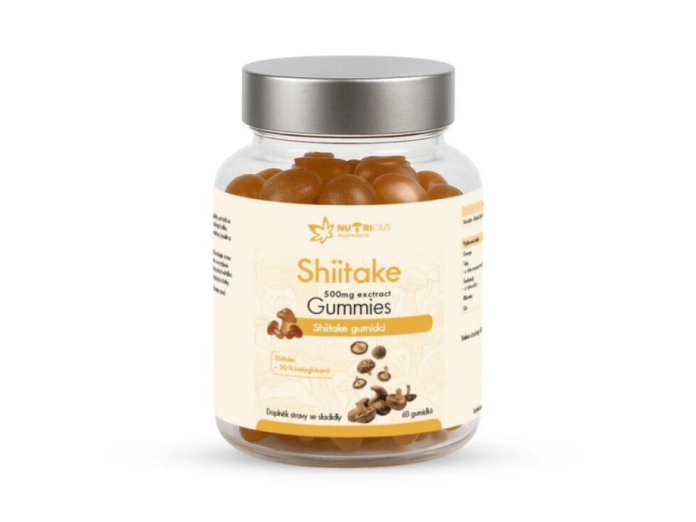 Nutricius Shiitake gummies 500 mg 60 ks
