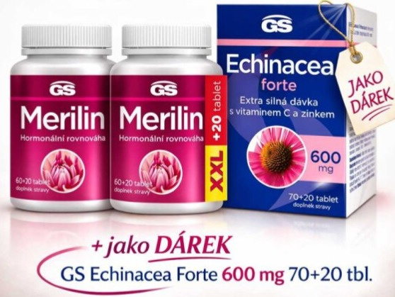 2x GS Merilin original XXL 60+20 tbl.