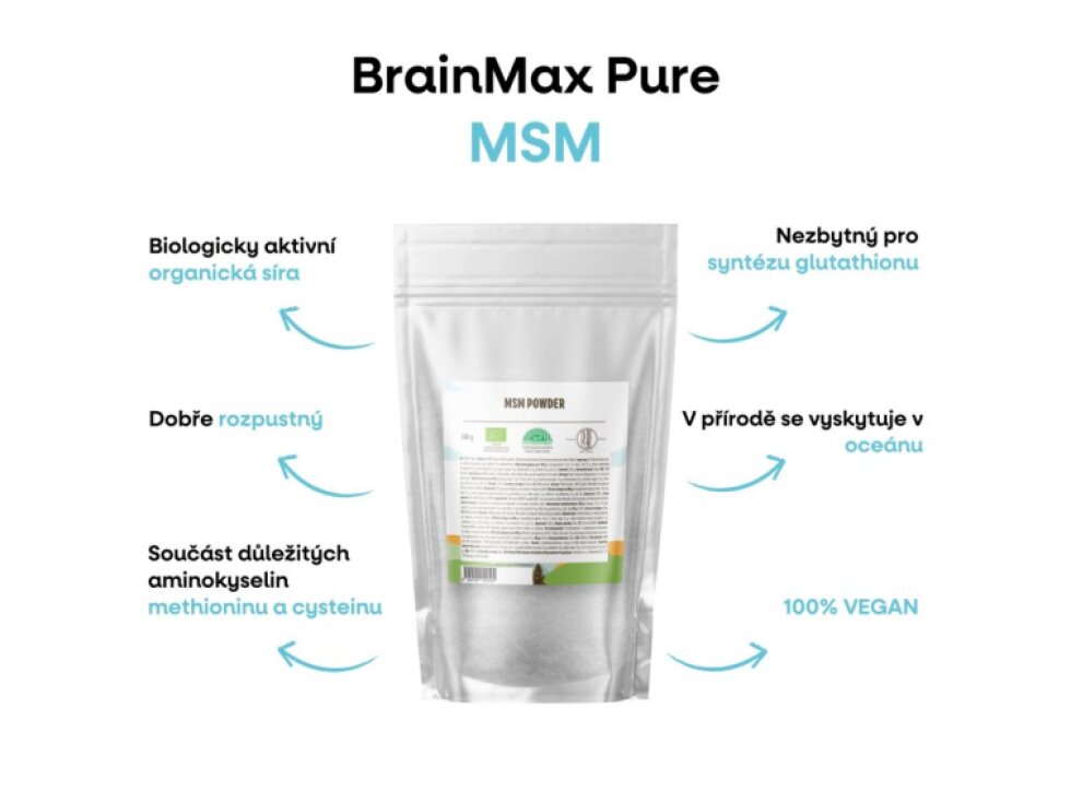 BrainMax Pure MSM prášek 500 g