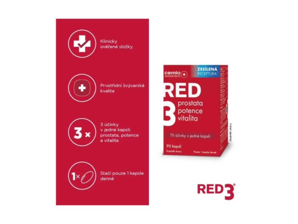 Cemio RED3 90 kapslí