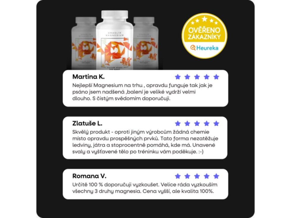 BrainMax Draslík Magnesium Draslík citrát + Hořčík malát 200 rostlinných kapslí