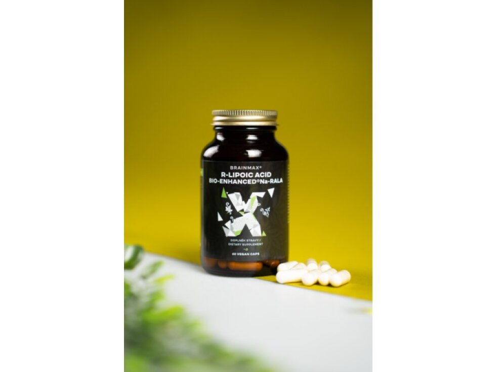 BrainMax Bio – Enhanced® Na – RALA aktivní kyselina lipoová 60 rostlinných kapslí