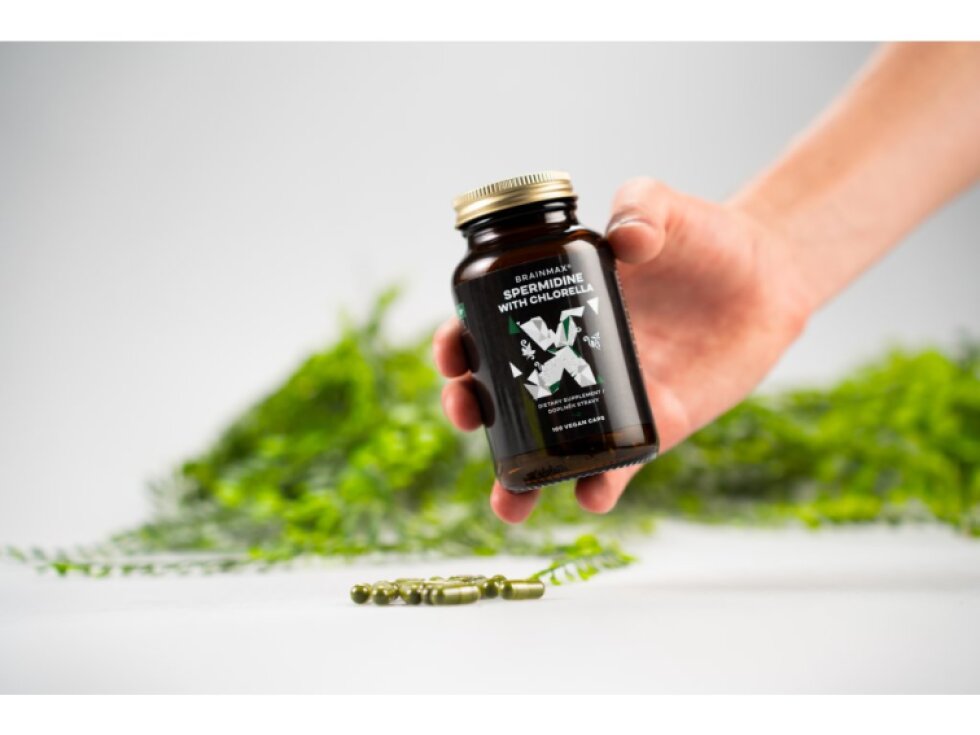 BrainMax Spermidine Chlorella 2,5 mg 100 rostlinných kapslí