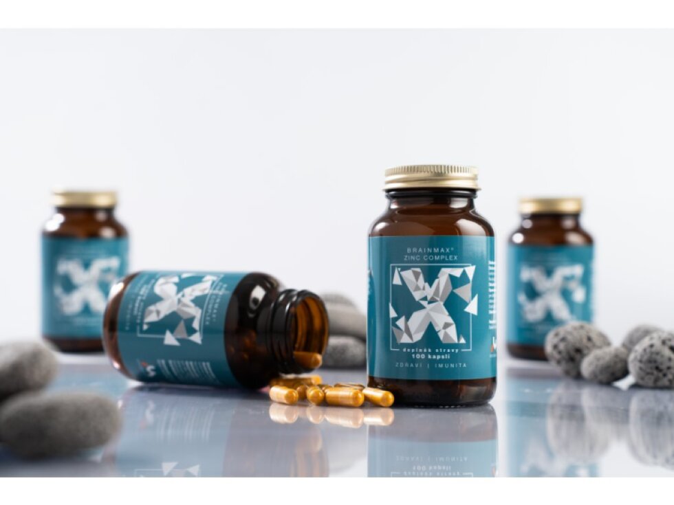 BrainMax Zinc Complex, 100 rostlinných kapslí