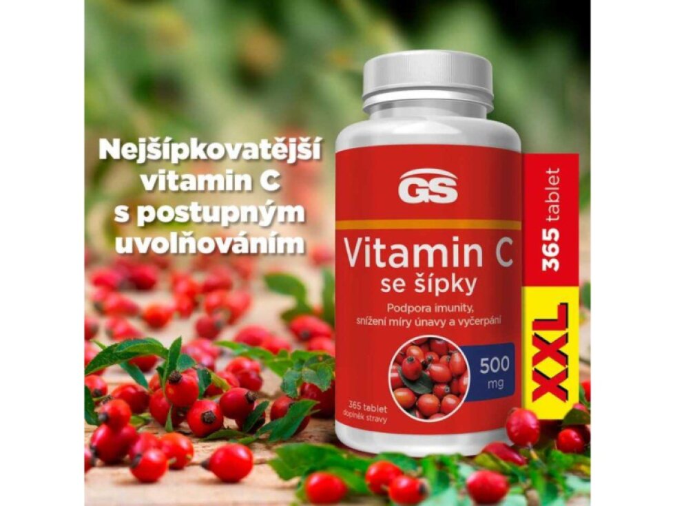GS Vitamin C500 se šípky XXL 365 tbl.