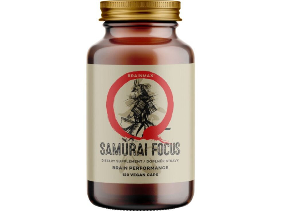 BrainMax Samurai Focus 120 rostlinných kapslí