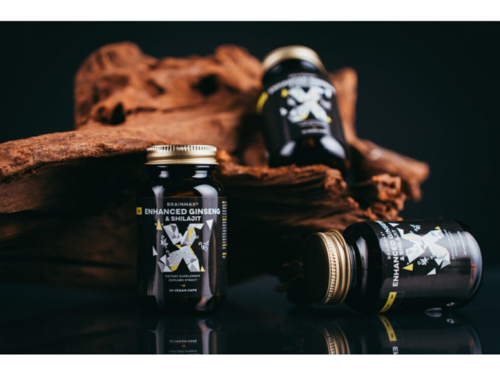 BrainMax Enhanced Ginseng & Shilajit 60 rostlinných kapslí