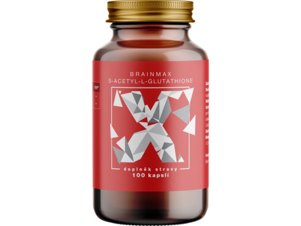 BrainMax S – Acetyl – L – Glutathione SAG 100 mg 100 rostlinných kapslí