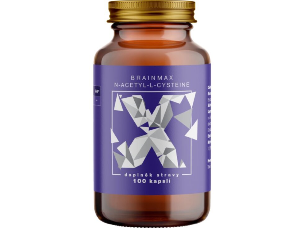 BrainMax N – Acetyl – L – Cysteine NAC 100 rostlinných kapslí