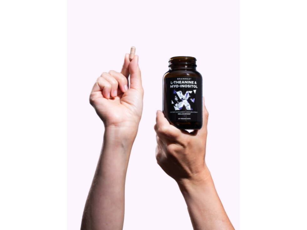 BrainMax L – Theanine & Myo – Inositol 60 rostlinných kapslí