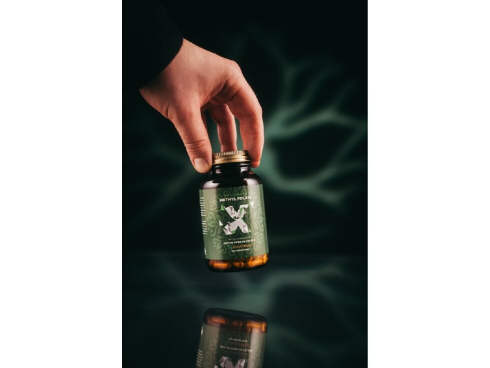 BrainMax Methyl Folate Kyselina listová v aktivní formě 400 mcg 100 kapslí