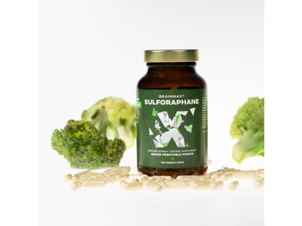 BrainMax Sulforaphane 35 mg Sulforafan 100 rostlinných kapslí