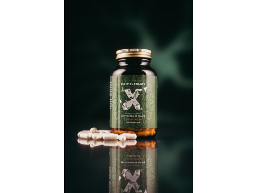 BrainMax Methyl Folate Kyselina listová v aktivní formě 400 mcg 100 kapslí