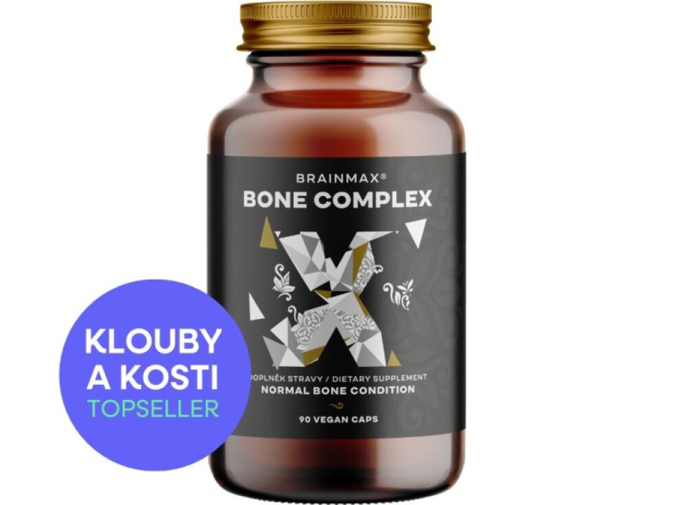 BrainMax Bone Complex podpora zdraví kostí 90 rostlinných kapslí