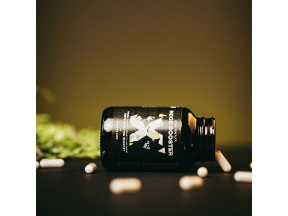 BrainMax Mood Booster komplex pro podporu nálady 90 rostlinných kapslí