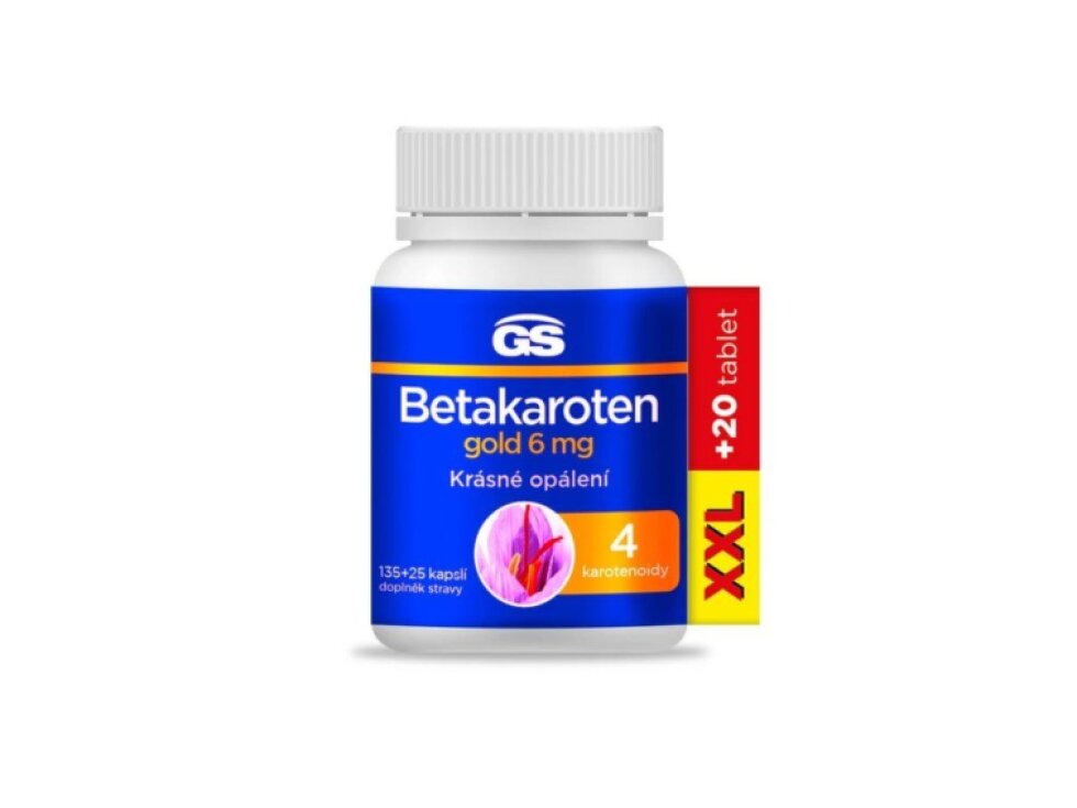 GS Betakaroten gold 6 mg XXL 135+25 kapslí