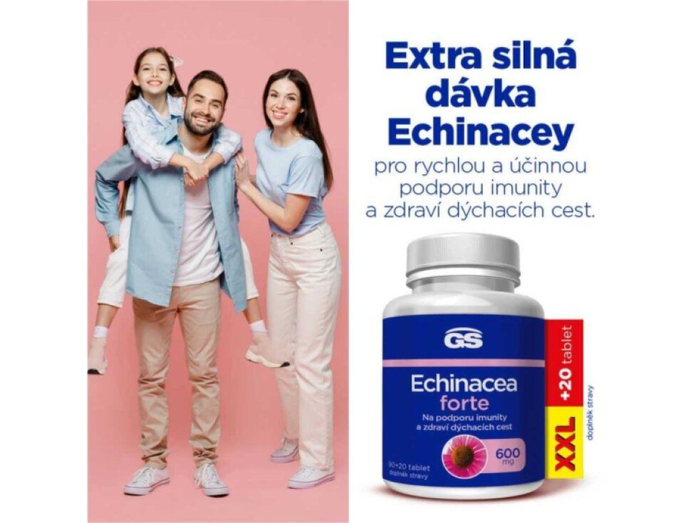 GS Echinacea forte 600 mg XXL 90+20 tbl