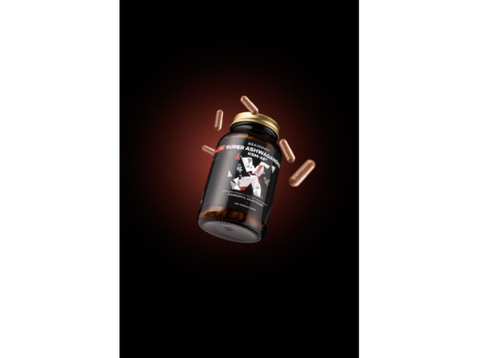 BrainMax Super Ashwagandha® extrakt KSM – 66® Ašvaganda extrakt 100 kapslí