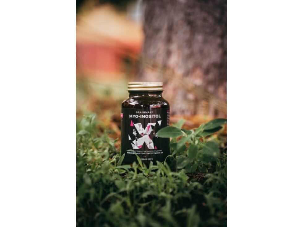 BrainMax Myo – Inositol 500 mg 100 rostlinných kapslí